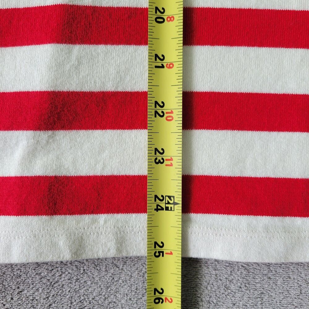 Talbots Shirt L'Amour Womens Red White Striped Size 2XL Long Sleeve Romance - Picture 6 of 7